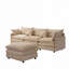 Modulaire 3 places avec repose-pieds-1761025358