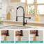 Robinet de cuisine de purificateur d'eau potable, robinet d'évier de cuisine rétractable-118543477