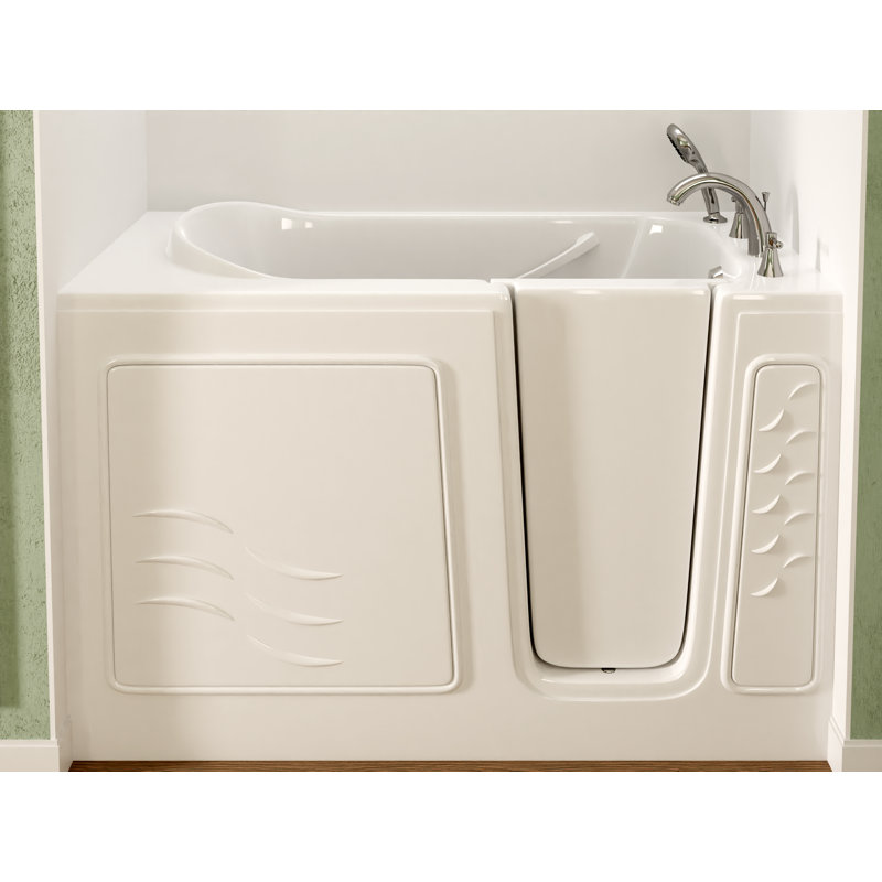 Therapeutic Tubs 30 in. x 60 in. Right Drain Quick Fill Walk-In Soaking Tub in White, Right, White
