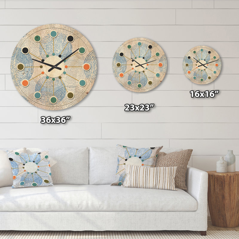 Horloge murale abstraite I, Grand