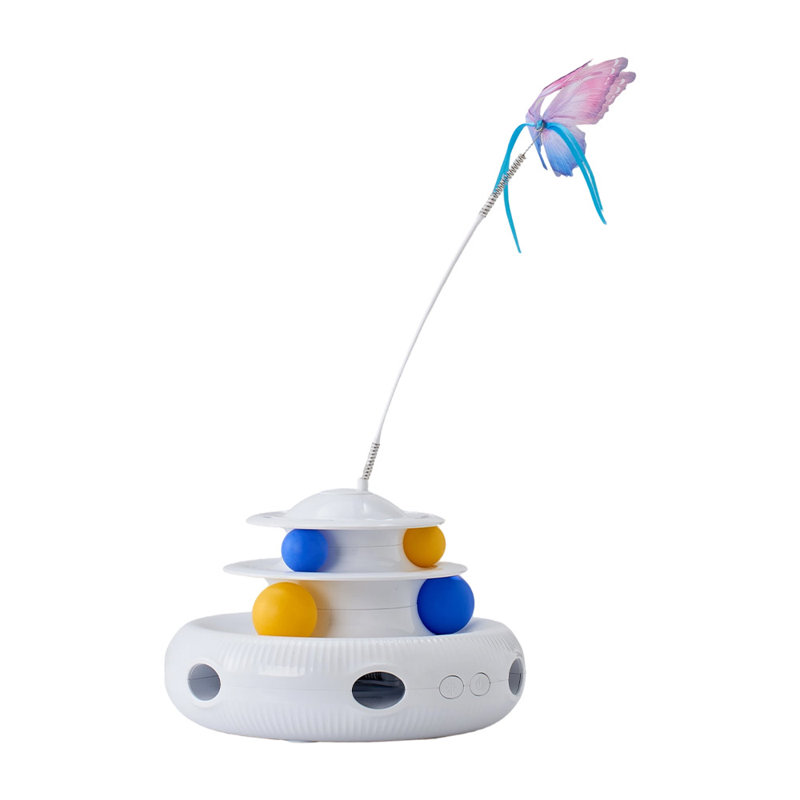 3-in-1 Rechargeable Interactive Cat Toy for Indoor Play