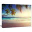 « standard coucher de soleil sur la plage seychelloise », reproduction de photo sur toile tendue-1875980343-1873147767