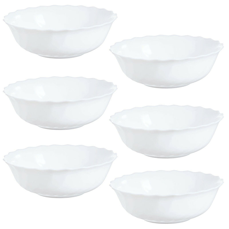 6 Piece Glass Dinnerware Set - Service for 6