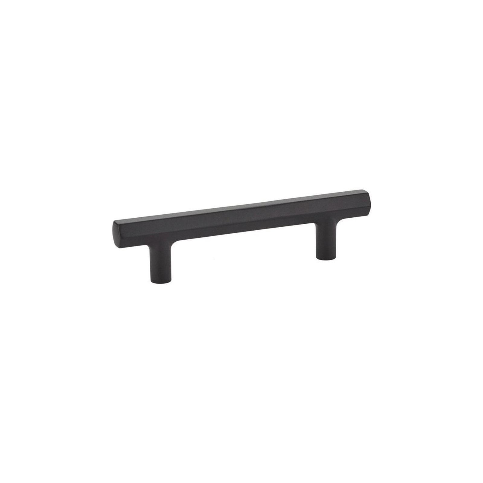 Emtek Mod Hex Cabinet Pull, Flat Black, 4"