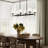 Rigsby Six-Light Matte Black Linear Chandelier-127380319
