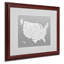 « usa states text map », reproduction d’art textuel sur toile encadrée-11952800-11952802-70559086