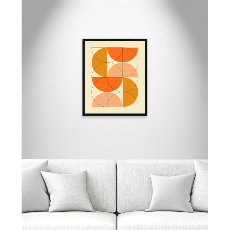 «Imaginaire 2» par Blue, L 21,5 po x H 25,5 po, Grain de bois noir, Framed Print