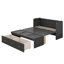 Lit escamotable double avec port USB et grand tiroir-1321156223