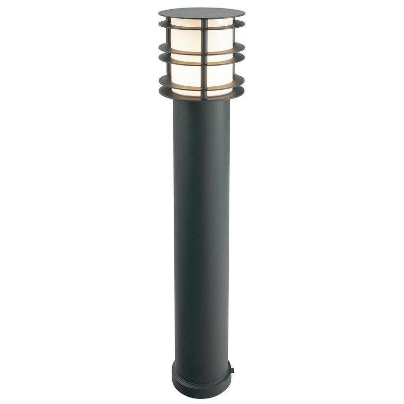 Shadyvale Transparent Bollards, Black, 850cm H x 165cm W x 165cm D
