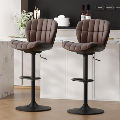 Tabouret de bar pivotant et réglable