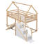 Lit superposé simple au-dessus de simple avec glissade et escalier de rangement, rampe d'escalade, garde-corps-1886211000