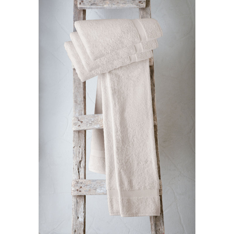 Cambridge 4 Piece  %100 Turkish Cotton Bath Towel Set, Ivory