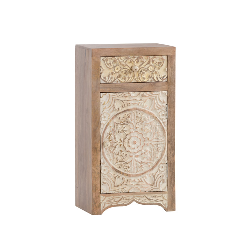Braelyne Solid Wood Freestanding Bathroom Cabinet