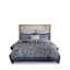 Ensemble d'édredon 12 pièces avec draps en coton bleu marine-127671396