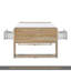 Table basse haute brillance avec 2 tiroirs, table centrale pratique à deux tons avec compartiments cachés, table basse rectangulaire avec tablette de rangement ouverte pour le salon, la chambre à coucher, blanc, 41,3 x 23,6 po-601576424