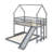 A Full-Over-Twin Bunk Bed Designed Like A House, Including A Slide, Integrated Ladder-106341972