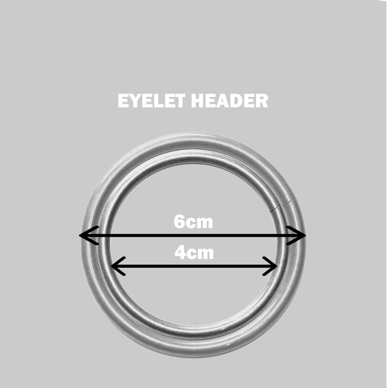 Biller Eyelet Thermal Light Reducing Curtain, Grey, 229cm Width x 137 cm Drop