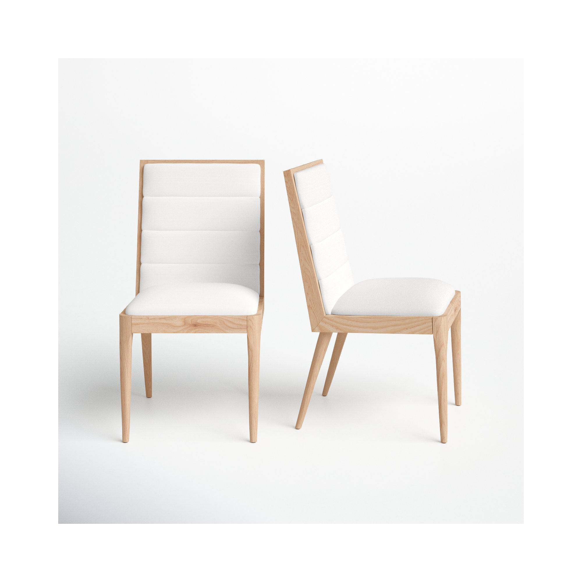 Preston Linen Parsons Chair, Natural