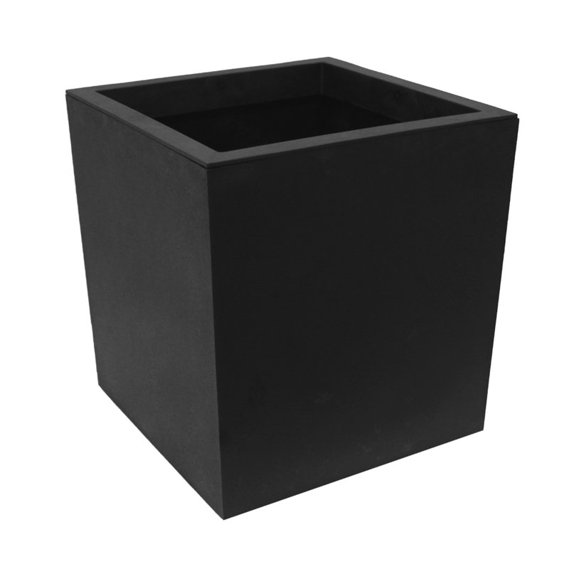 Trulie 13.45" W 14.39" D Recycled Rubber Self-Watering Square Planter