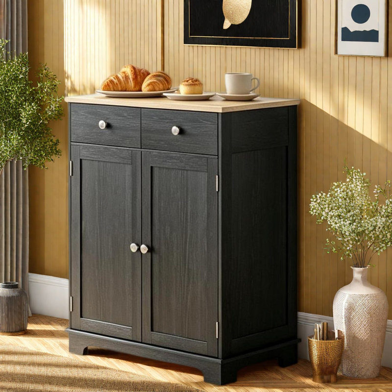 Buffets compacts avec rangement, armoire moderne en bois pour la cuisine