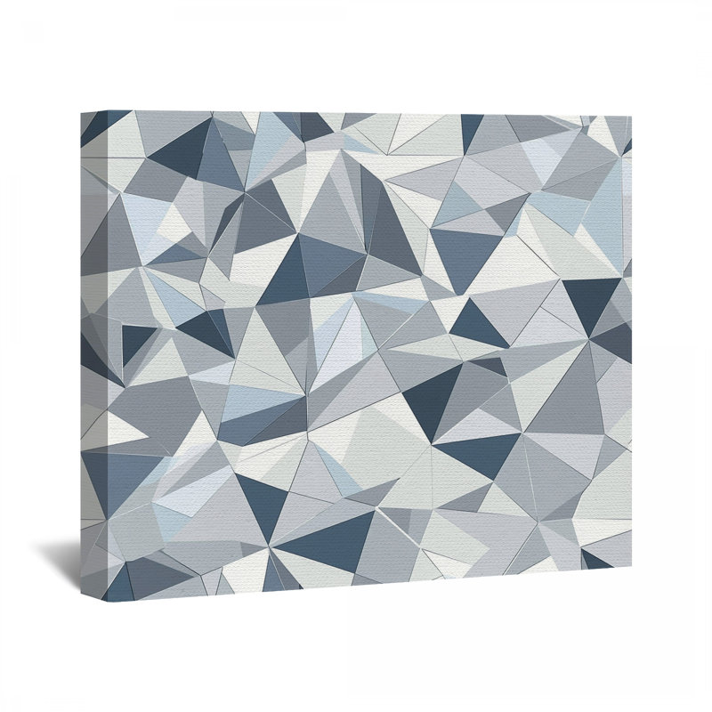Toile à motif géométrique - Décoration murale abstraite, H 12 po x l 18 po