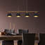 Luminaire suspendu en laiton 4 lumières 4 lumières pour îlot de cuisine (sans ampoules)