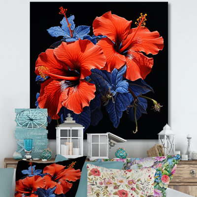 «Tropical Radiance Hibiscus I - Hibiscus», art mural