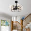 Ventilateur de cuisine avec lumières Farmhouse Ventilateur de salon Cage avec lumière