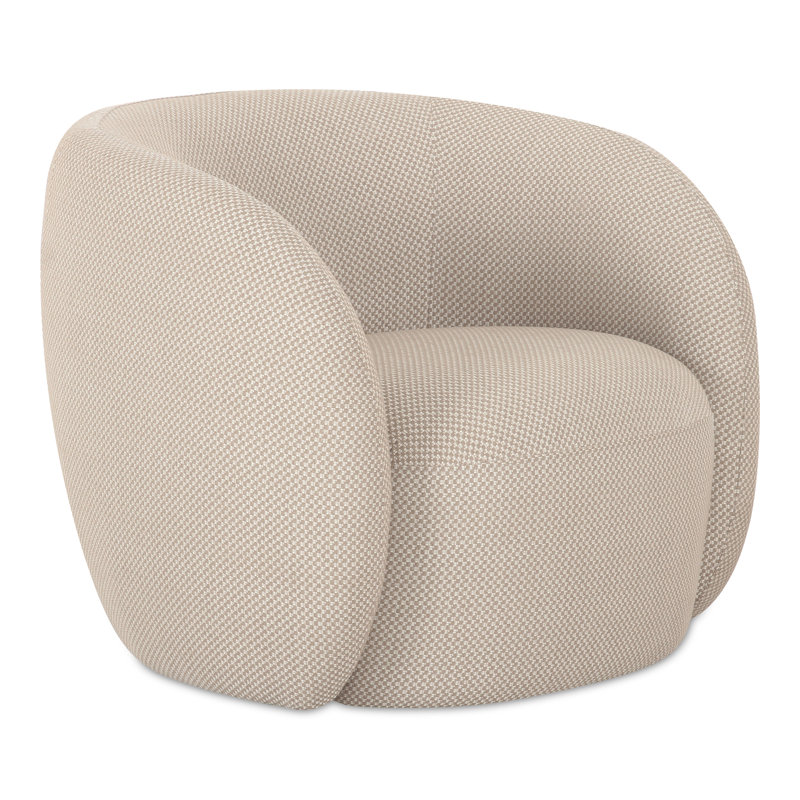 Millen OUTDOOR ACCENT CHAIR, Beige Performance Basketweave