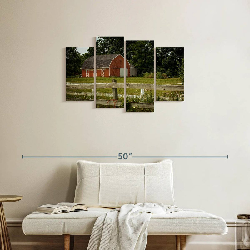 Lilie Rural Farm Barn, 22'' H x 36'' W