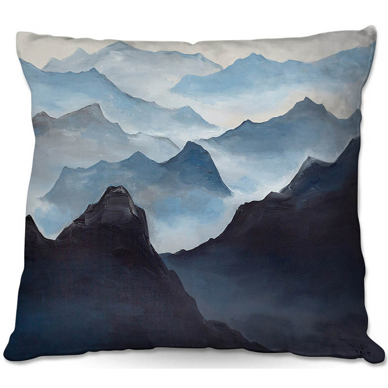  Coussin Couch Misty Mountains I, 16 po x 1 po
