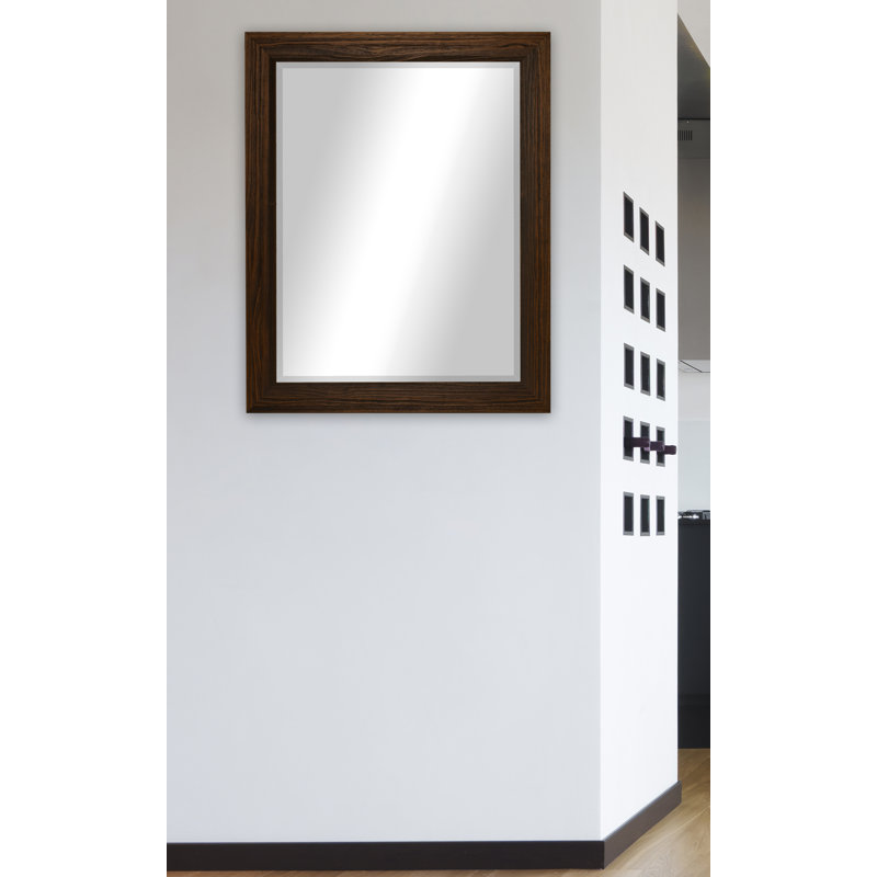 Miroir d'appoint Narely, 38,75 po x 32,75 po, Moka