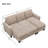 Reith Upholstered 81 " Polyester with Ottoman Sectional