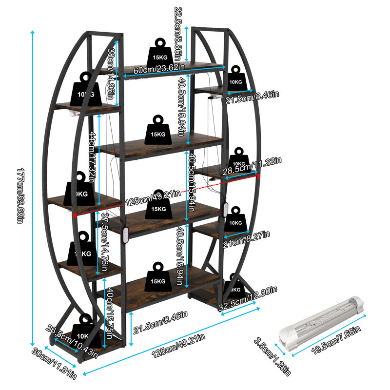 Plant Stand with Grow Lights 