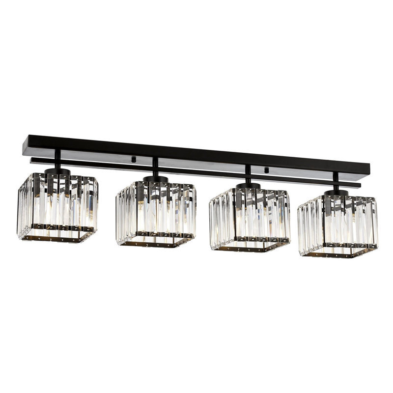 Demps 4 - Light LED Vanity Light, Black