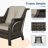 All-Weather PE Wicker Patio Armchair with Cushions&Fade Resistant (Set of 2)-1408866616