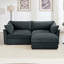 Canapé modulaire en L avec repose-pieds mobile-2083257754