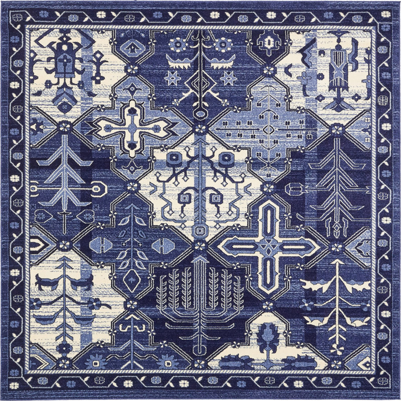 Godina Geometric Indoor Rug, Square 7'10"