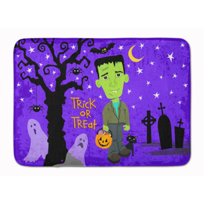 Tapis pour salle de bain en mousse à mémoire frankenstein frankie Eila