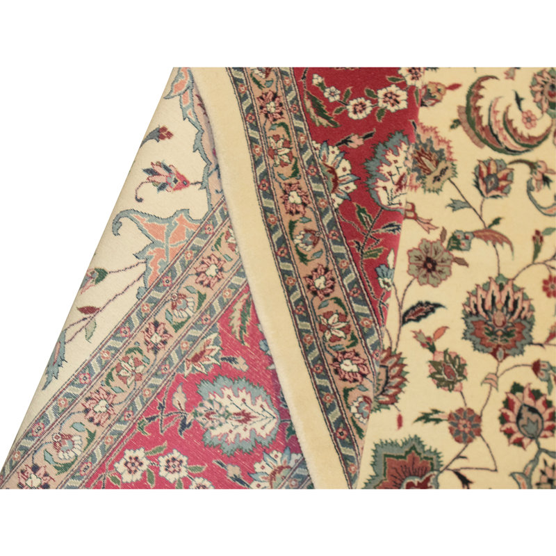 Tapis rectangulaire en laine noué à la main