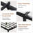  Metal Platform Bed Frame, Twin Size Bed Frame With 14”under-bed Storage, Heavy-duty Bed Frame With 6 non-slip mattress Gaskets,no Box Spring,noise Free-black