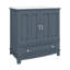 Meuble-lavabo de 30 po avec lavabo, armoire de style shaker moderne, tiroir, armoire de rangement avec tablette réglable-562967963