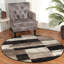 Tapis 5 pi chocolat résistant aux taches-396678704