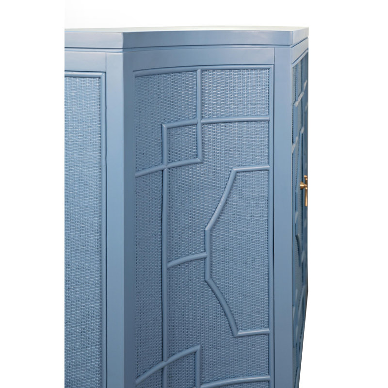 58'' W Buffet, Capri Blue