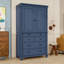 Garde-manger avec armoire de rangement, tiroirs, 2 tablettes réglables et tablettes de porte-662155910