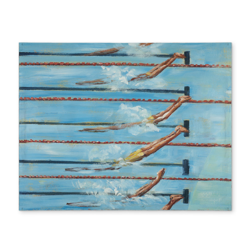 Napperon olympique Swimmers Man Cave - Décoration intérieure contemporaine