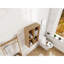 Petites tablettes de rangement murales de 24 pouces, convenant à une petite salle de bain, bureau, pièce de rangement, chêne original
