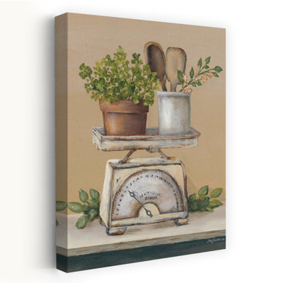 Jardin, ferme, cuisine, rustique rétro, plante abstraite, art