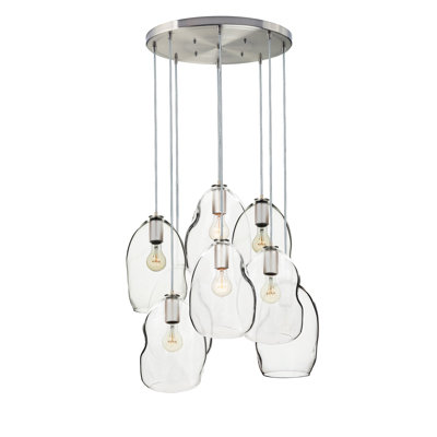 Lustre géométrique 8 lumières Bubble