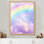 Pastelmulti Arc-en-ciel pastel doux - Tableau encadré